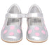 L'Amour Silver Pink Dot Mary Jane Dress Shoe Baby Toddler Girl 4-10 - SophiasStyle.com